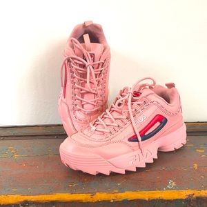 Pink FILA DISRUPTOR 2
